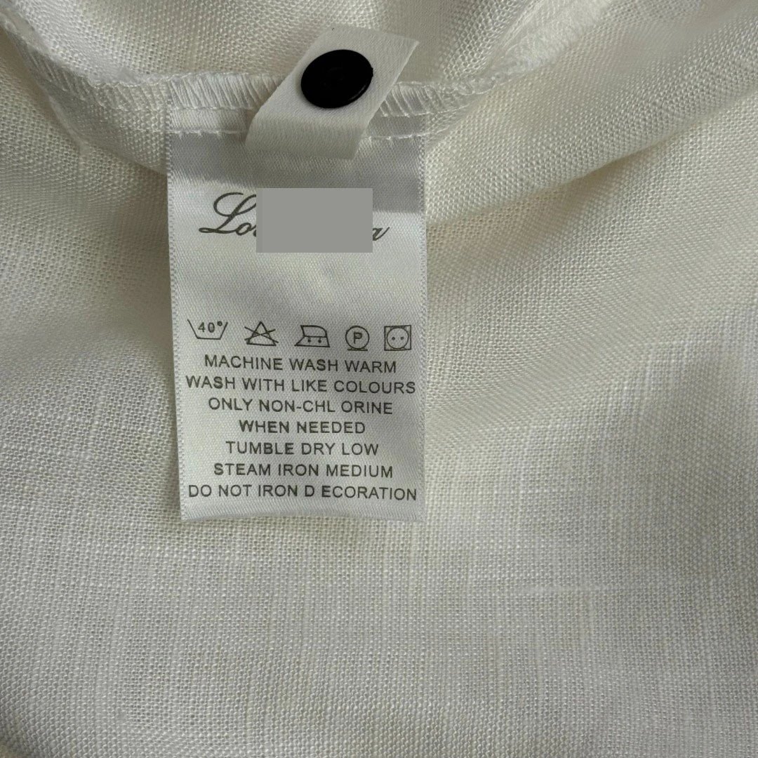 Design Linen-Blend Shirt and Wide-Leg Pants Set Beige Casual Set - 14