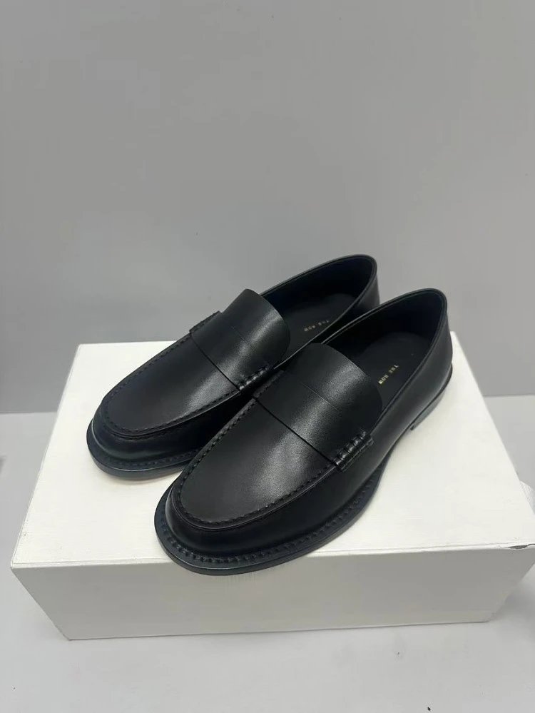 Saint Tears Loafer Black Leather Loafers - 11