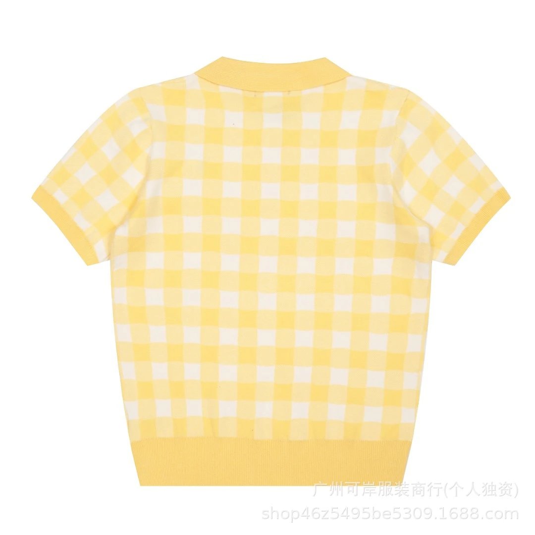 Polo Ralph Lauren Gingham Knit Polo Mint Green - 20