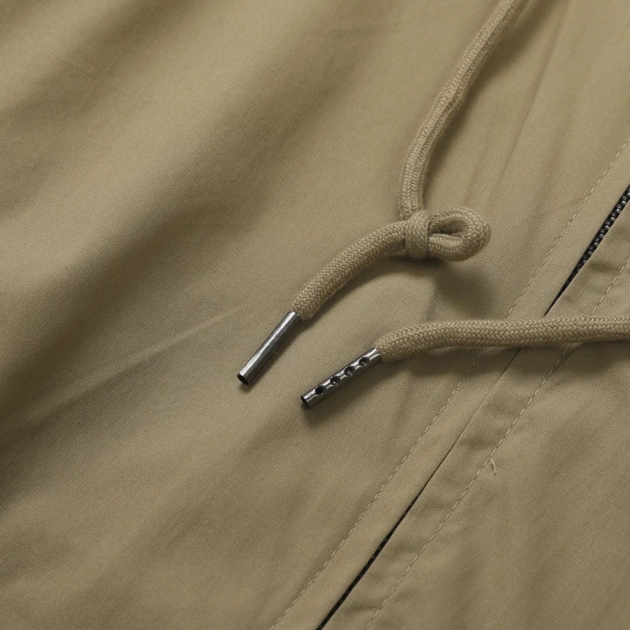 Polo Ralph Lauren Windbreaker Beige Hooded Jacket - 9