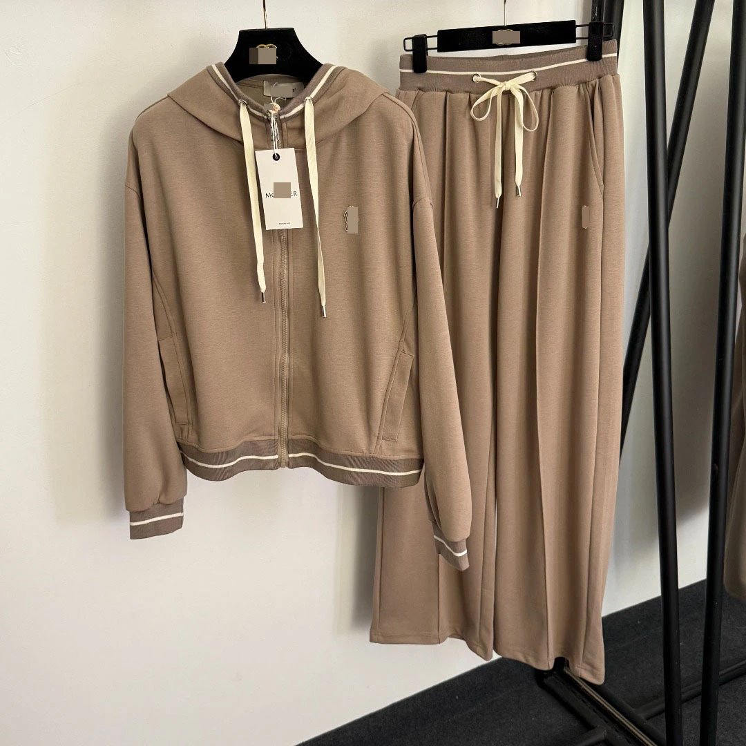 Moncler Genius Hoodie and Sweatpants Set Brown - 6