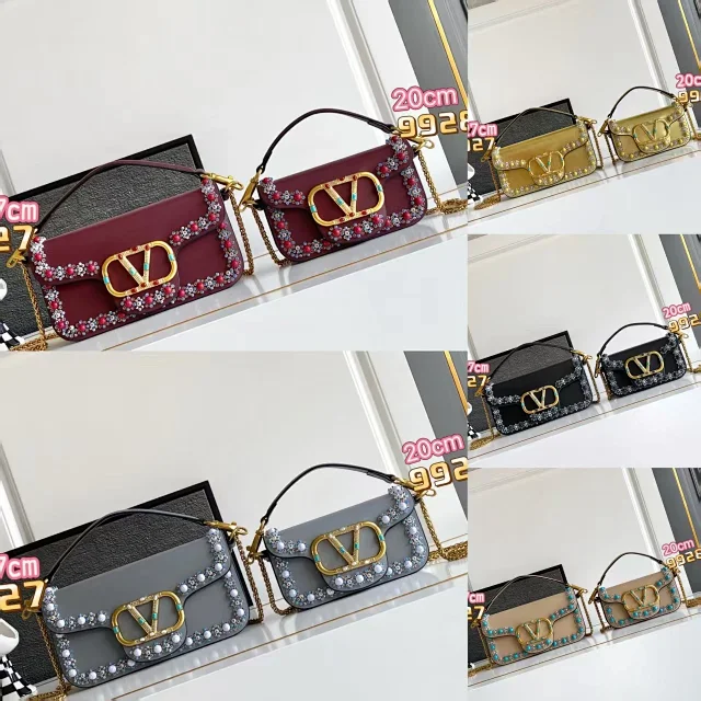 Valentino Garavani Crossbody Bags Beaded VLogo Flap product detail image 2