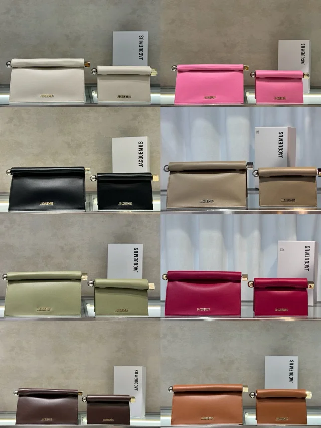 Jacquemus Crossbody Bags Roll-top flap bag with ball-end hardware product detail image 2