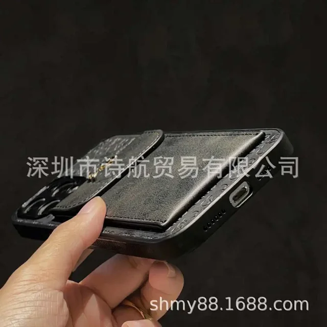 Unbranded Phone Cases Embossed Bear Pattern Card Holder Case with Bow Clasp product detail image 5