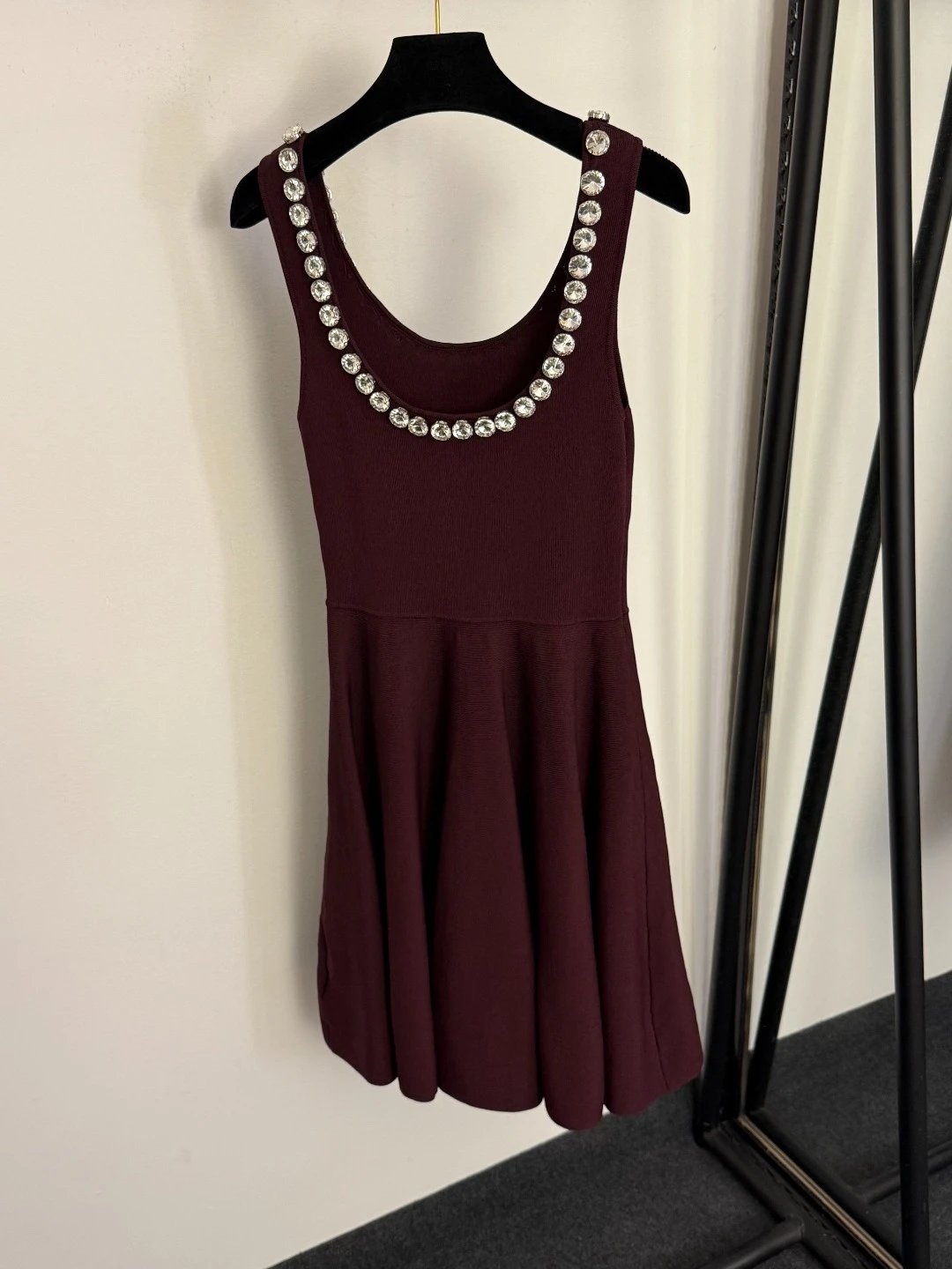 Siro Pink Crystal-Embellished Knit Dress - 9