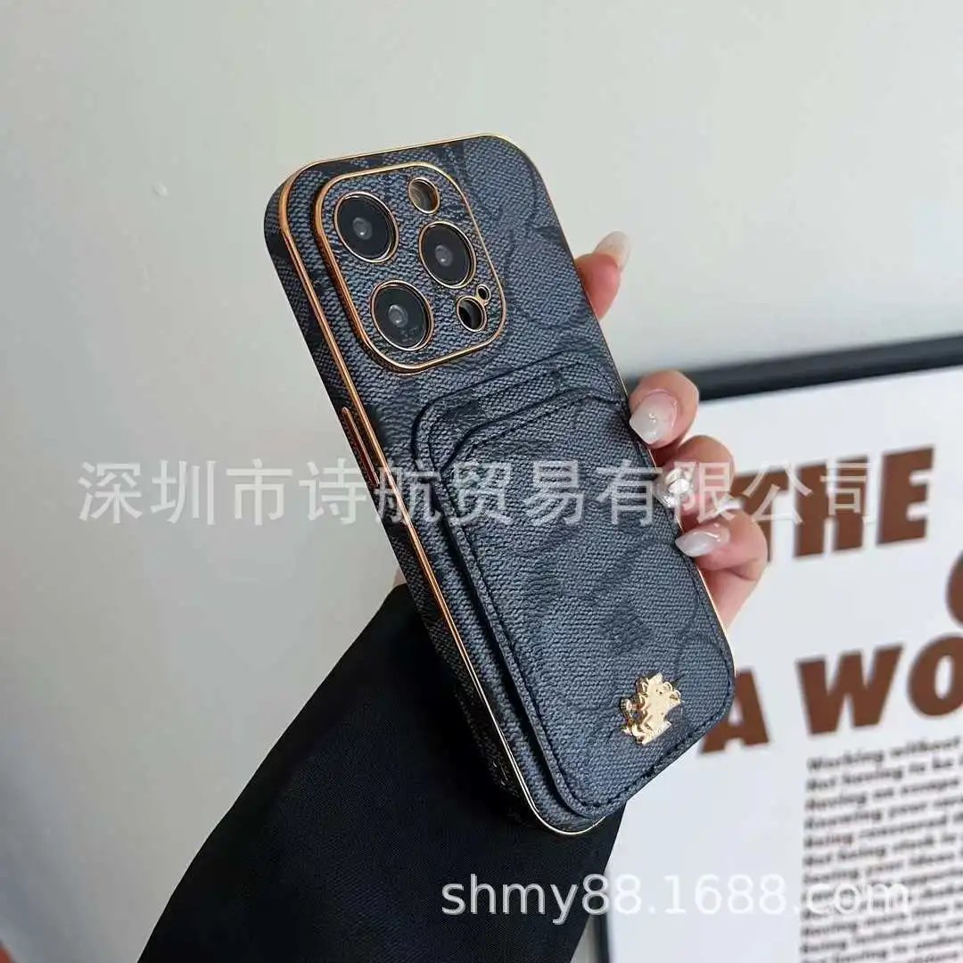 Coach Phone Cases Signature C Monogram Card Slot Case image 4