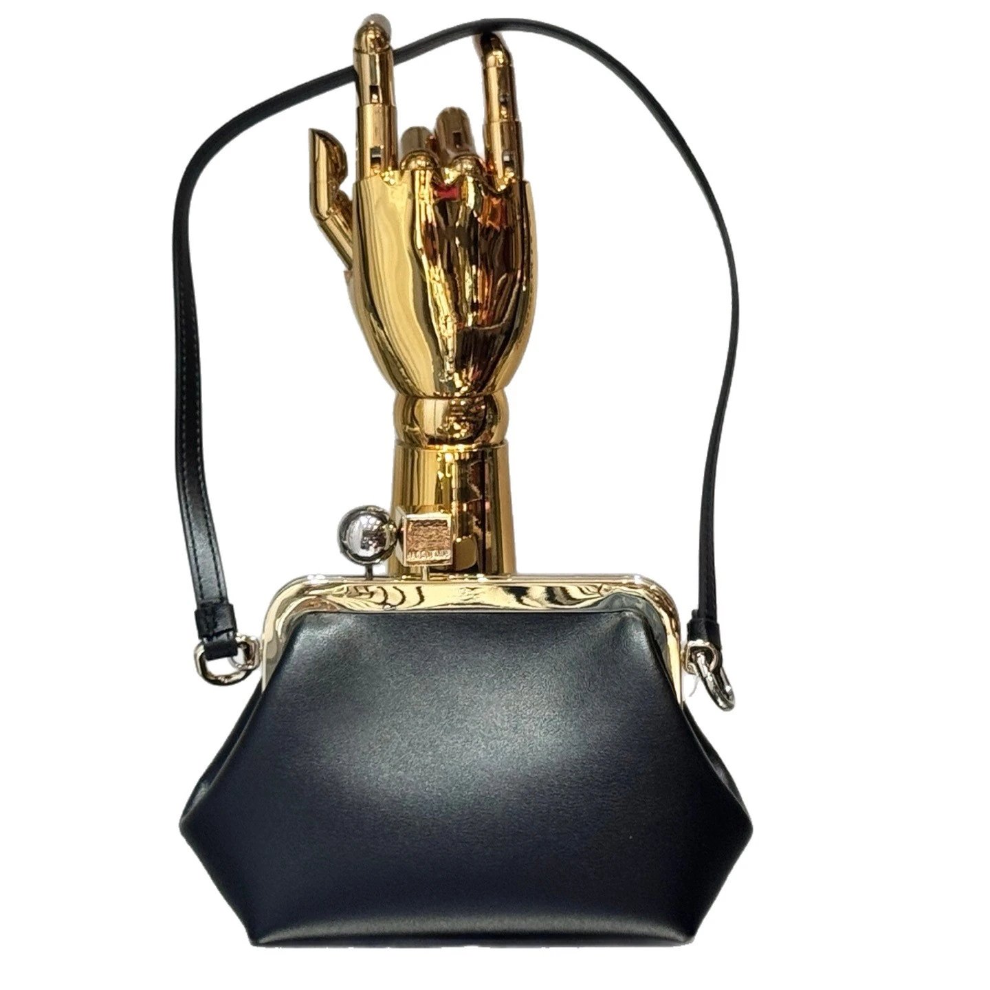 Jacquemus Crossbody Bags Mini frame bag with sculptural hand clasp image 5
