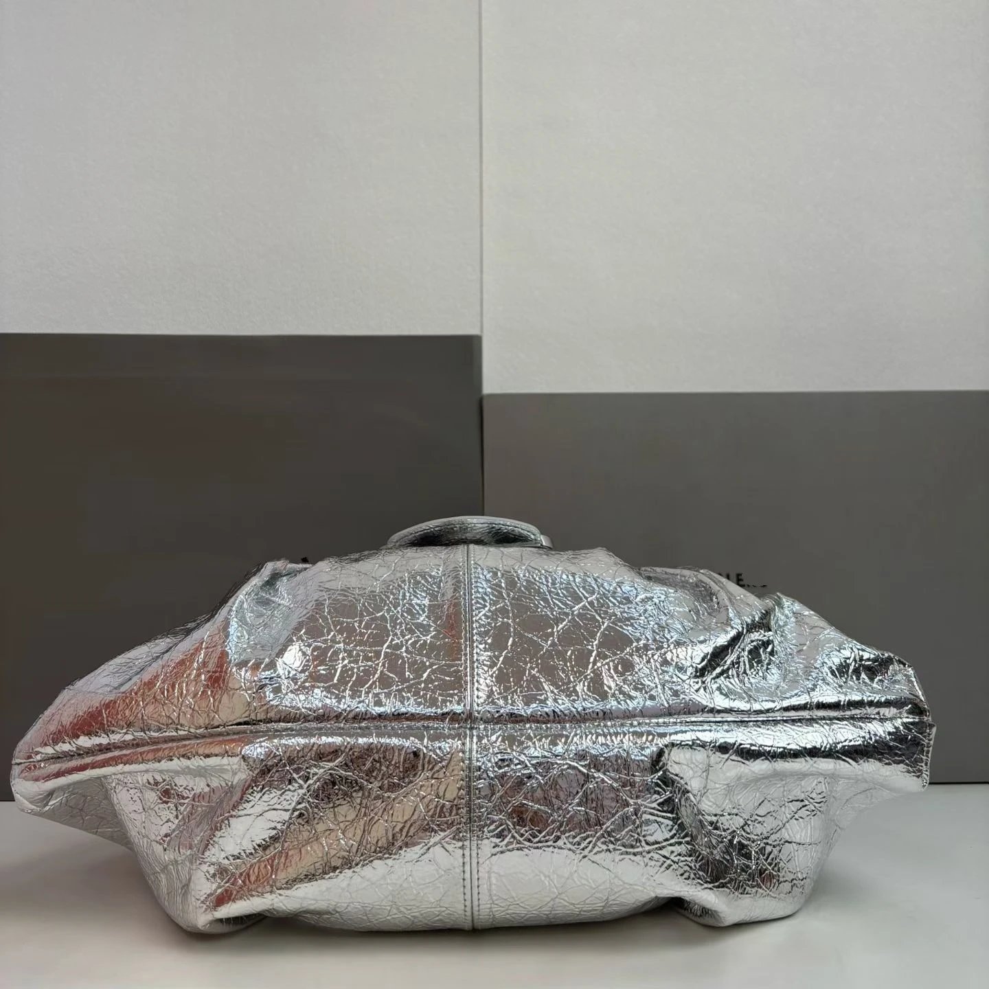 Balenciaga Hourglass Hobo Bag White Leather - 7