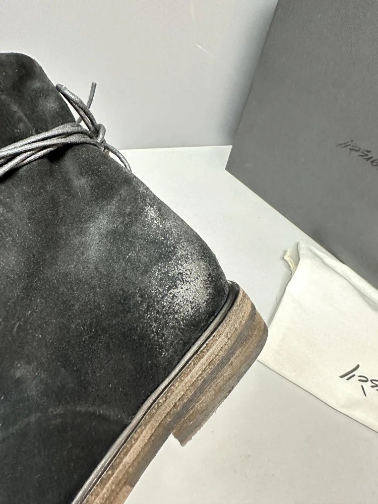 Maison Margiela Tabi Lace-Up Suede Boots Brown - 30