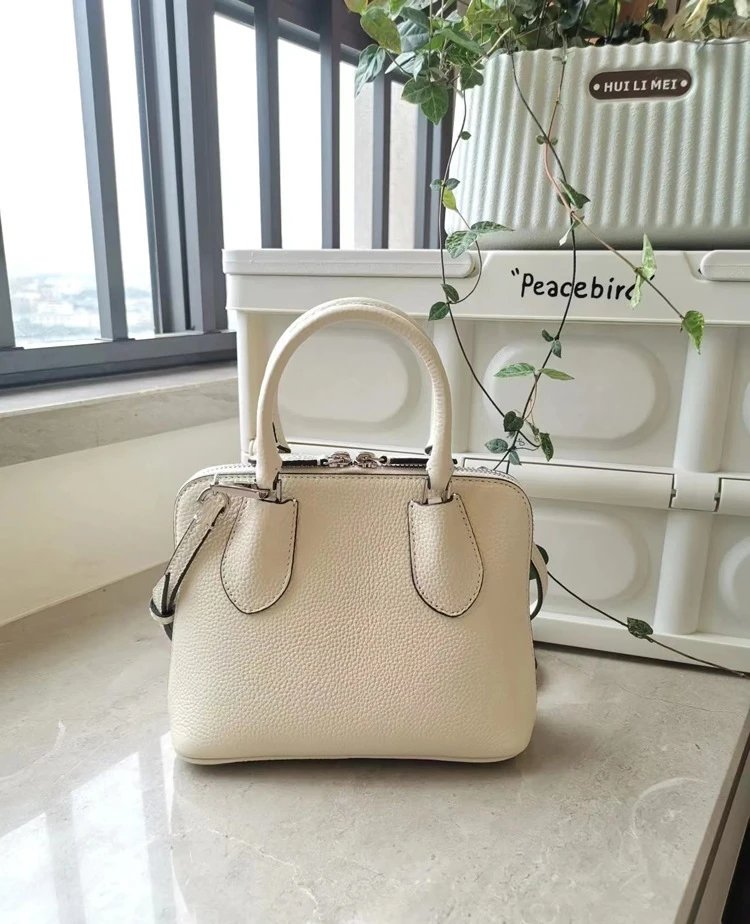 Tory Burch Miller Mini White Leather Handbag - 10