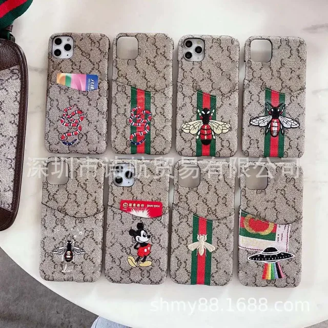 Gucci Phone Cases GG Monogram Card Slot Embroidered Case product detail image 1