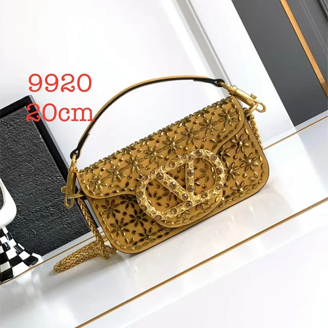 Unbranded Shoulder Bags Rhinestone floral flap chain bag product detail image 3
