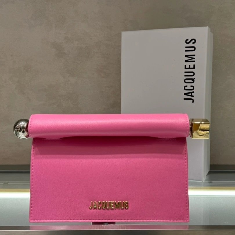 Jacquemus Crossbody Bags Roll-top flap bag with ball-end hardware image 3
