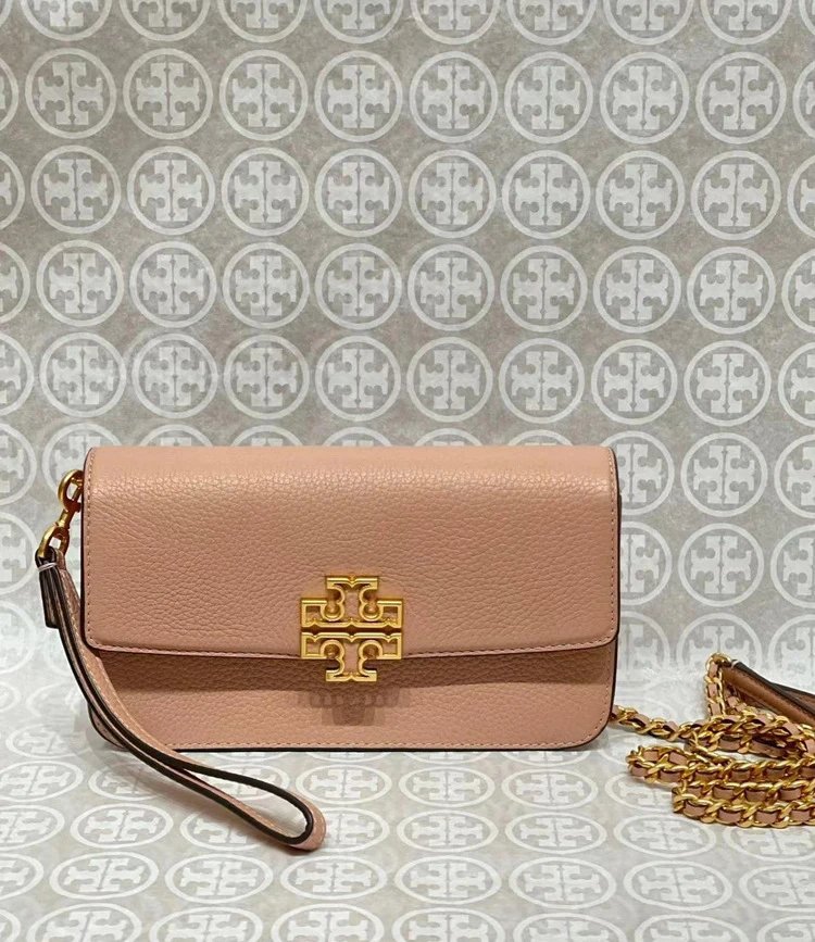 Tory Burch Miller Mini Chain Wallet White Clutch - 16