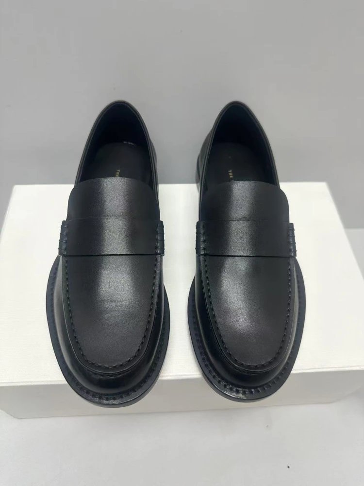 Saint Tears Loafer Black Leather Loafers - 9