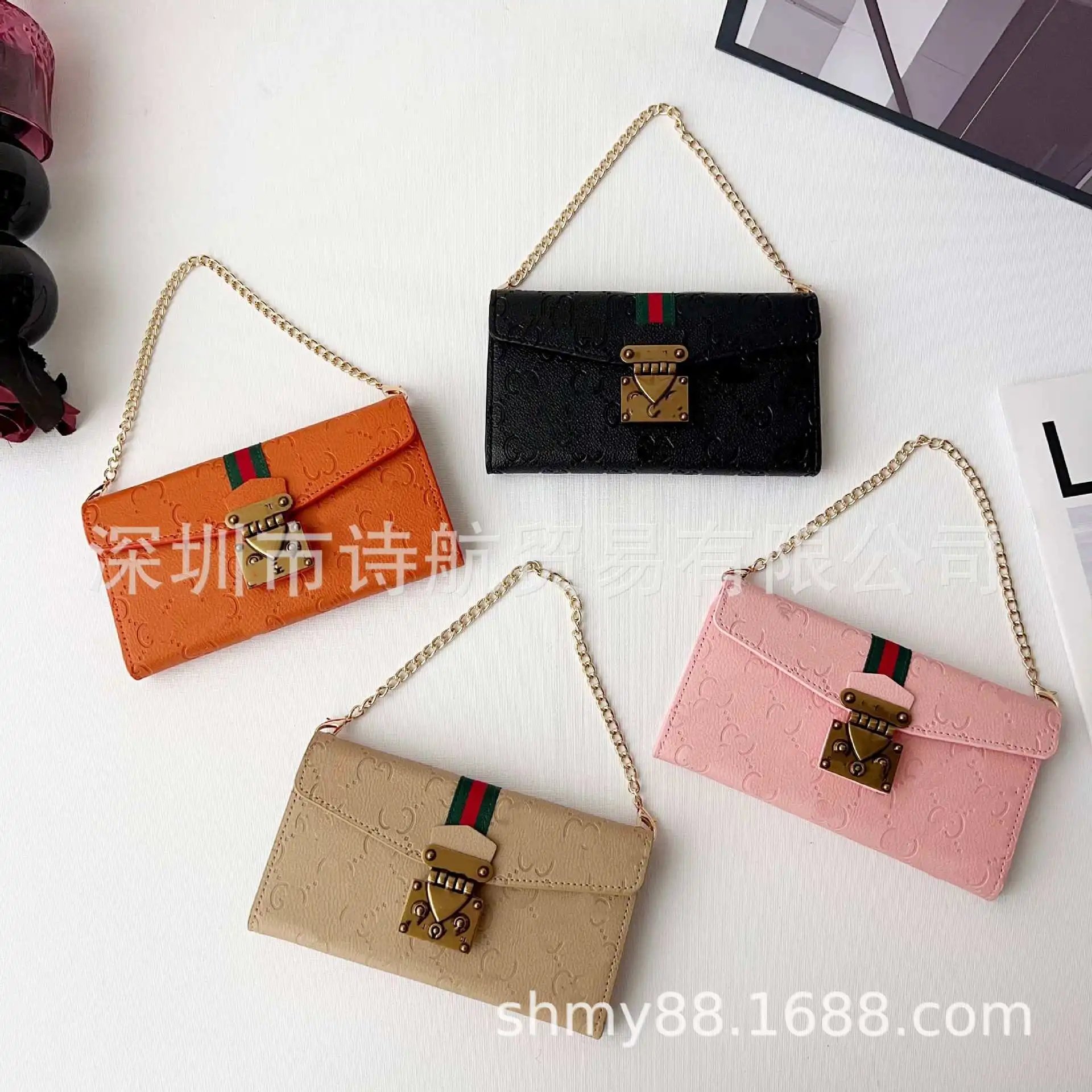 Gucci GG Marmont Mini Envelope Crossbody Bag Pink - 5