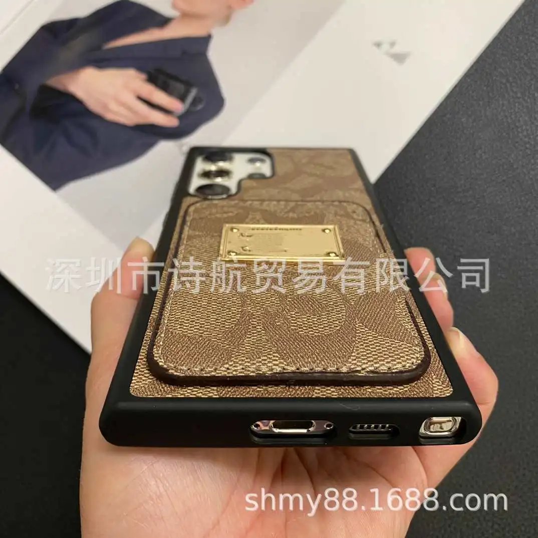 Coach Signature Canvas Cardholder Phone Case Beige Phone-Case - 6