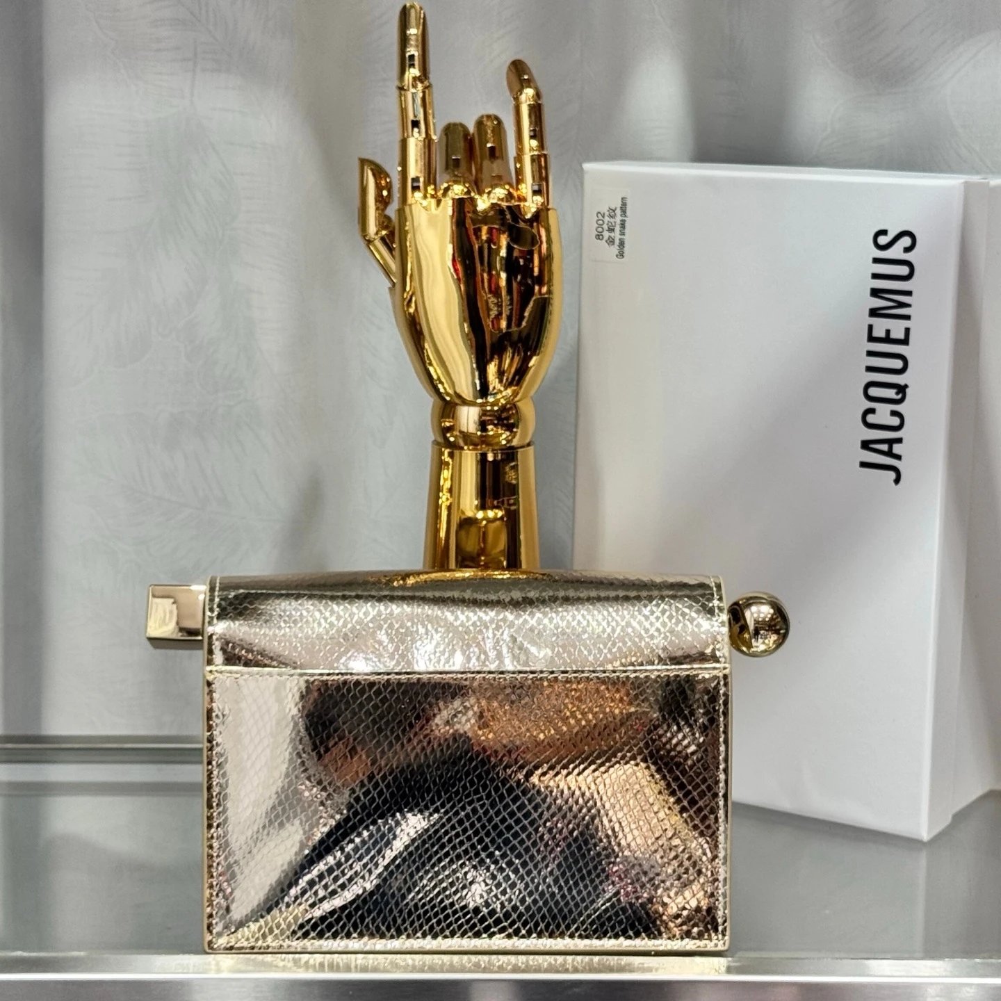 Jacquemus Le Chiquito Beige Leather Clutch - 7