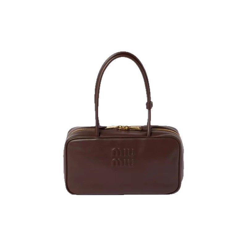 Miu Handbags Bowling handbag with top handles and zip closure image 5