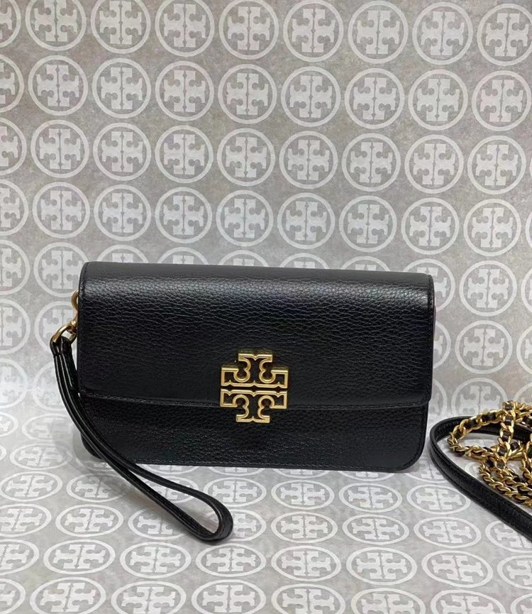 Tory Burch Miller Mini Chain Wallet White Clutch - 14