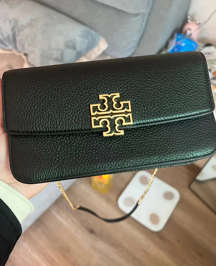 Tory Burch Miller Mini Chain Wallet White Clutch - 17