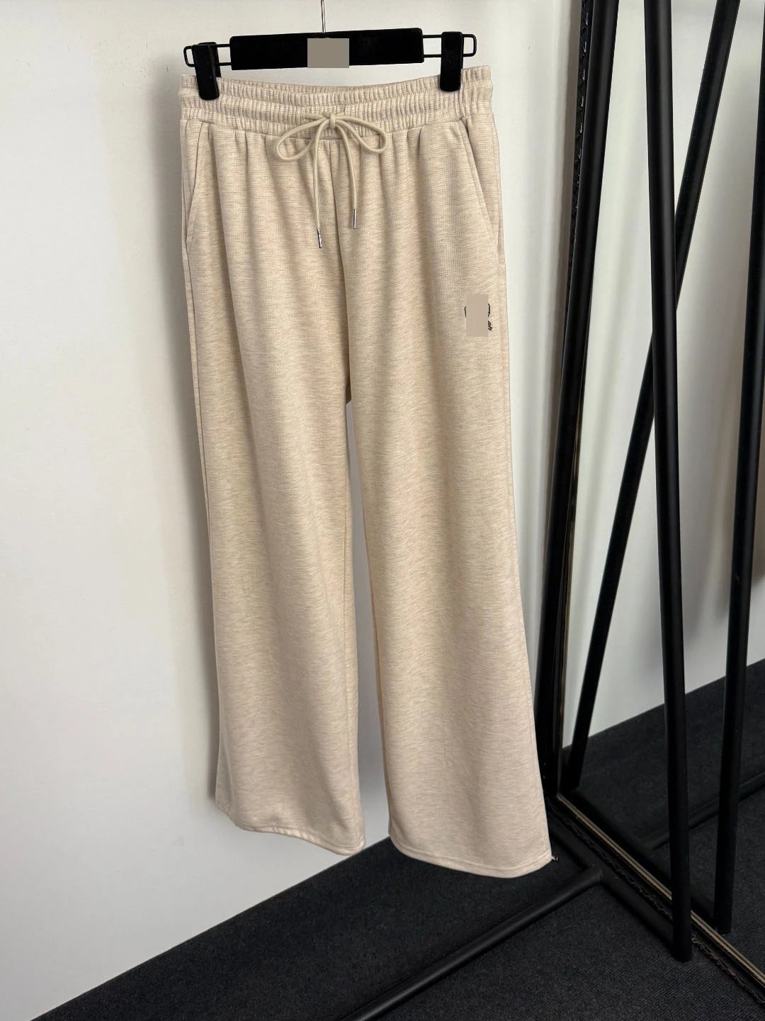 Design Ribbed Knit Set Gray Tracksuit - 9