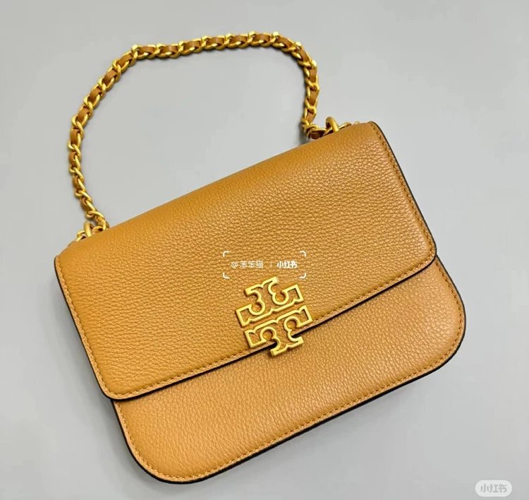 Tory Burch Miller Chain Bag Camel Leather Shoulder Bag - 11