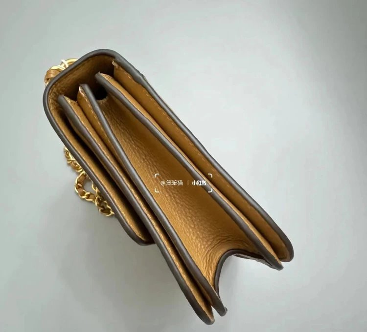 Tory Burch Miller Chain Bag Camel Leather Shoulder Bag - 14