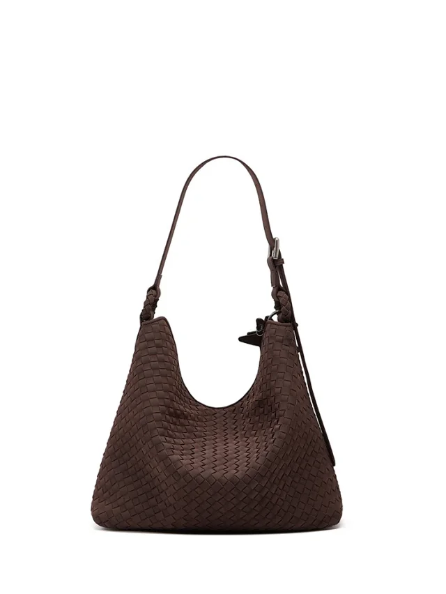 Unbranded Shoulder Bags Woven Hobo Bag with Braided Strap and Star Charm product detail image 6