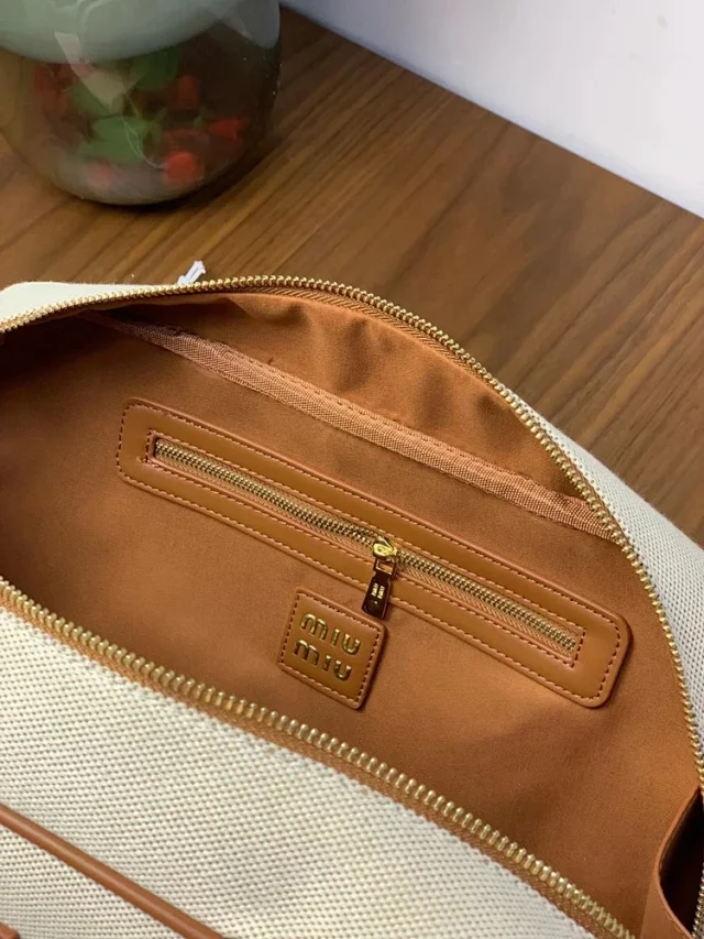 Miu Handbags Bowling handbag with top handles and zip closure product detail image 17