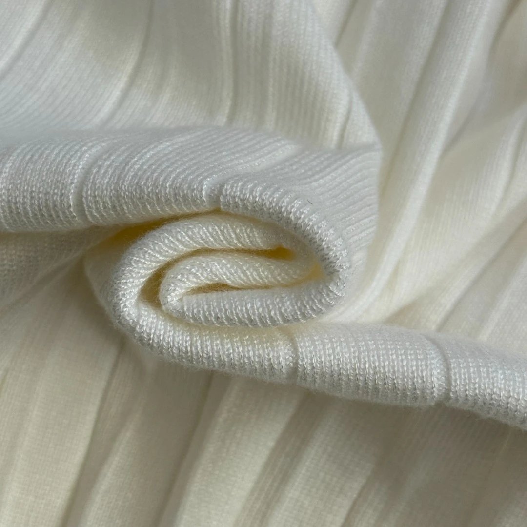 Lo Studio Ribbed Knit Set White Cardigan Vest Pants - 13