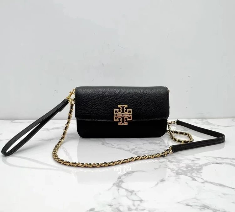 Tory Burch Miller Mini Chain Wallet White Clutch - 10