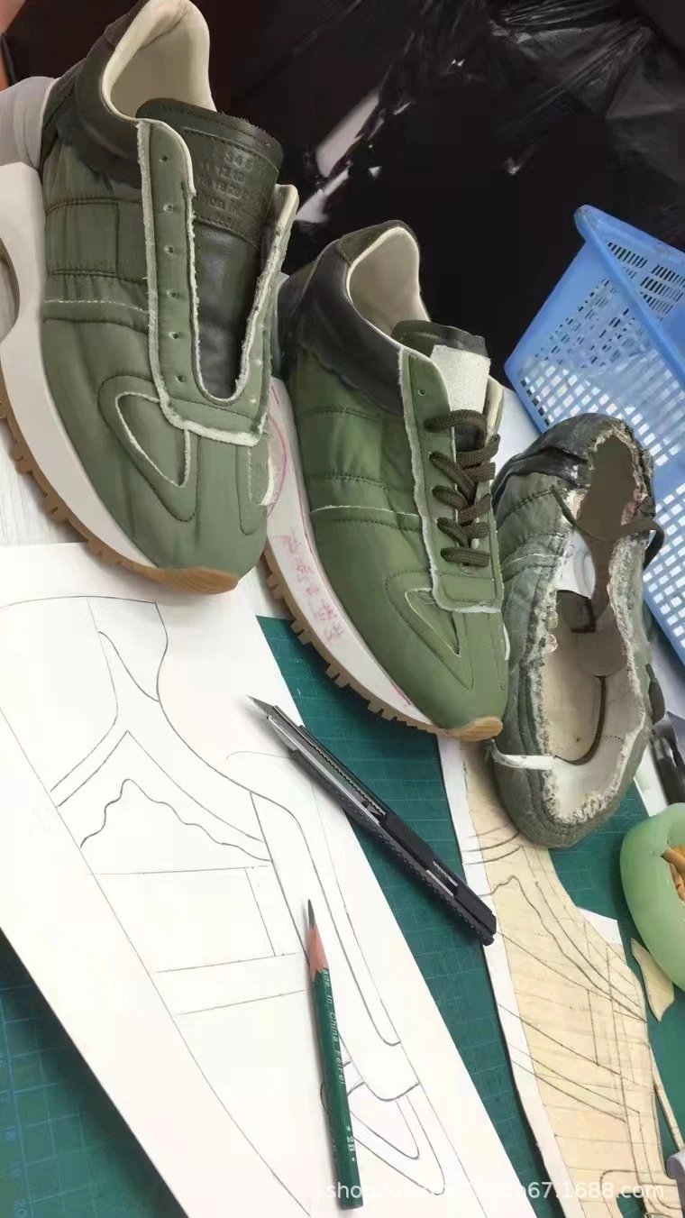 Stone Island Shadow Project Runner Olive Green Sneakers - 3