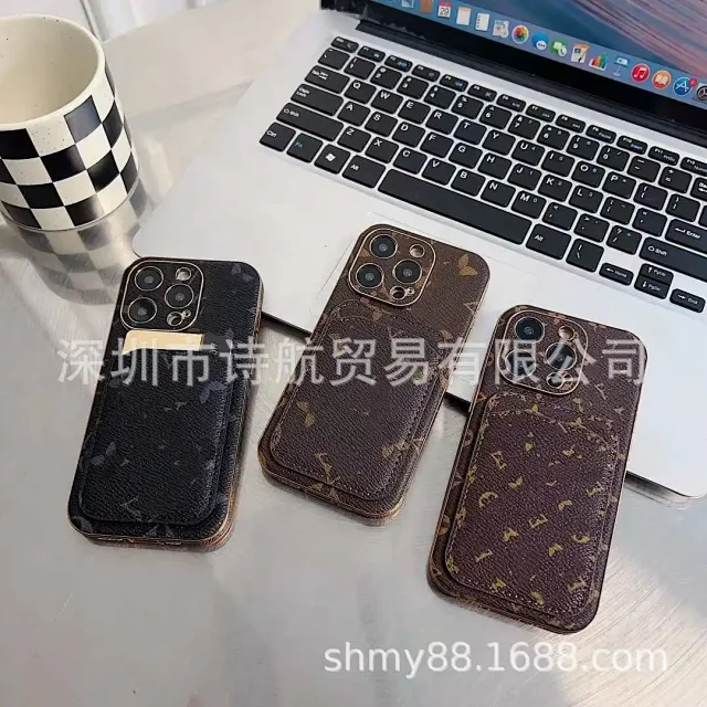 Unbranded Phone Cases Card Slot Monogram-Pattern Case product detail image 1