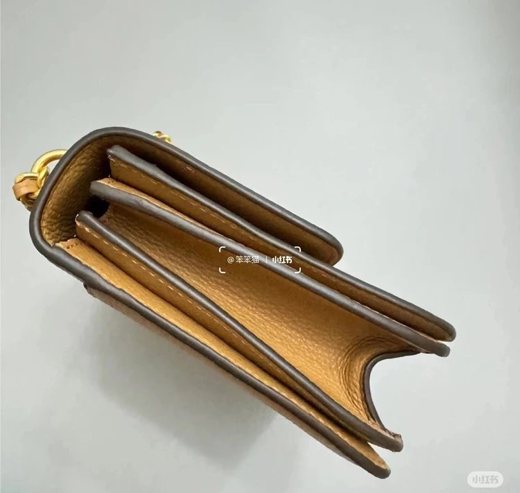 Tory Burch Miller Chain Bag Camel Leather Shoulder Bag - 16