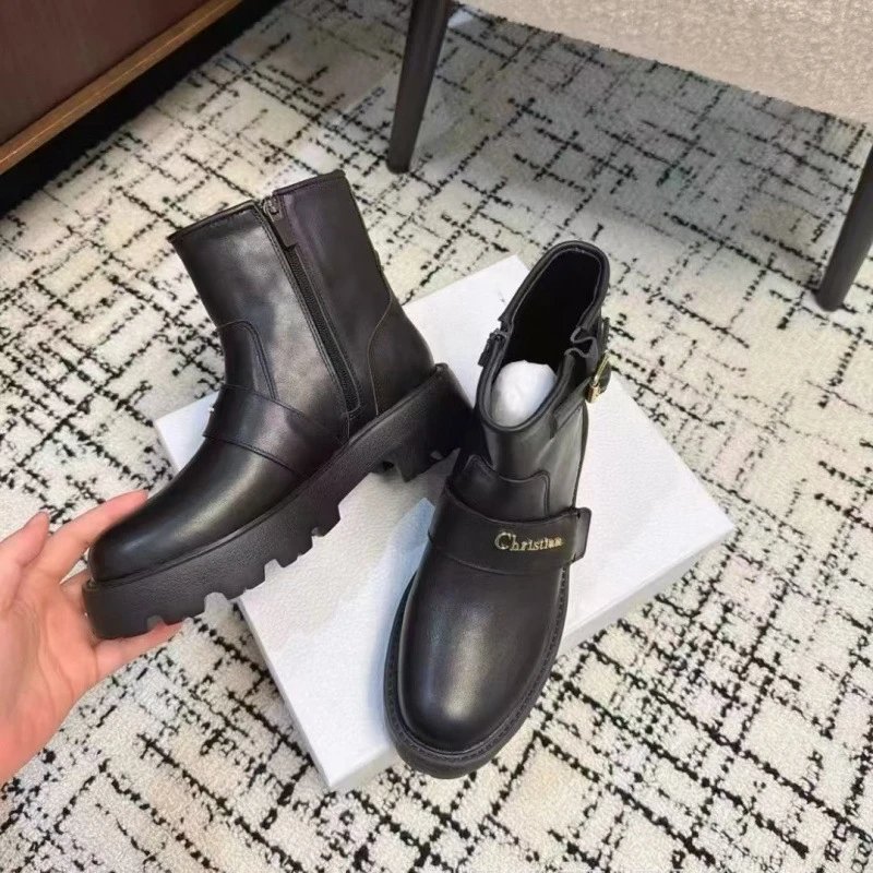 Unbranded Boots Buckle-Strap Lug-Sole Ankle image 3