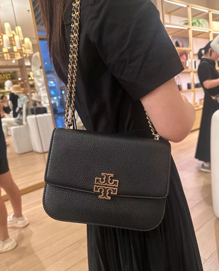 Tory Burch Miller Chain Bag Camel Leather Shoulder Bag - 9