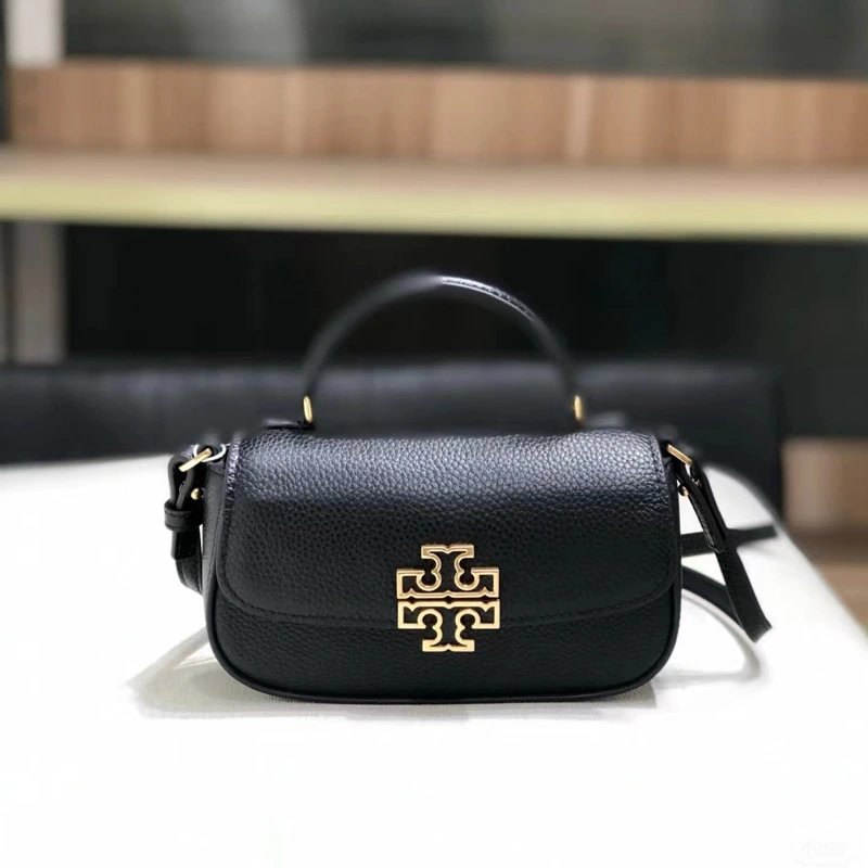 Tory Burch Crossbody Bags Pebbled Flap Top-Handle Bag image 2