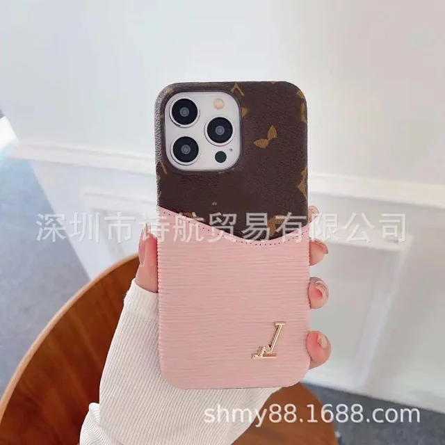 Louis Vuitton Phone Cases Monogram Contrast Textured Card Pocket product detail image 5