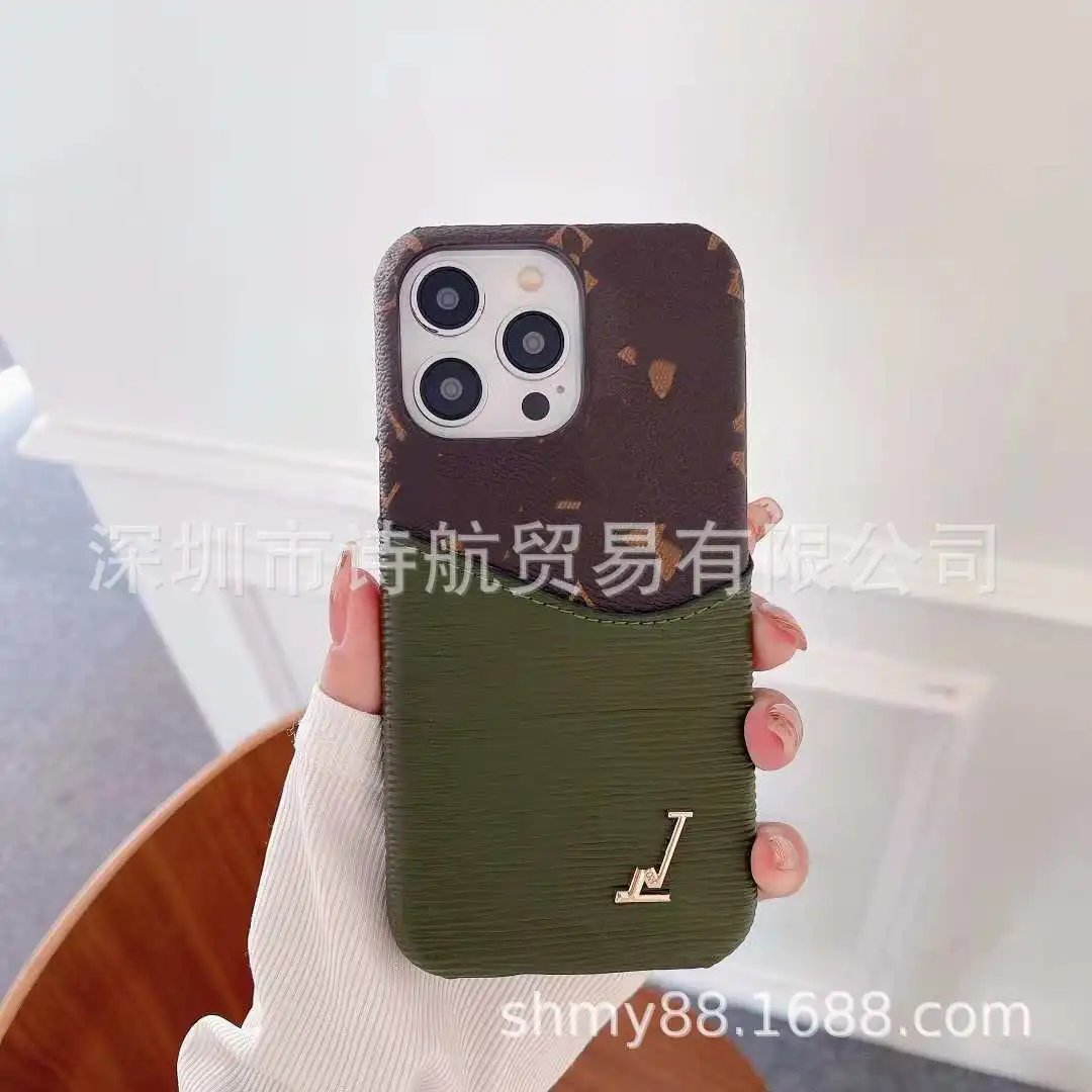 Louis Vuitton Phone Cases Monogram Contrast Textured Card Pocket image 4