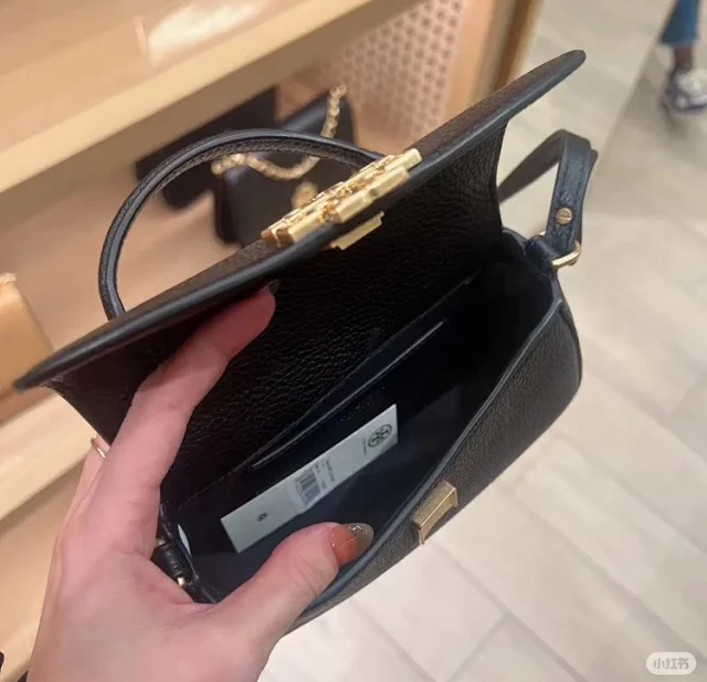 Tory Burch Crossbody Bags Pebbled Flap Top-Handle Bag product detail image 17