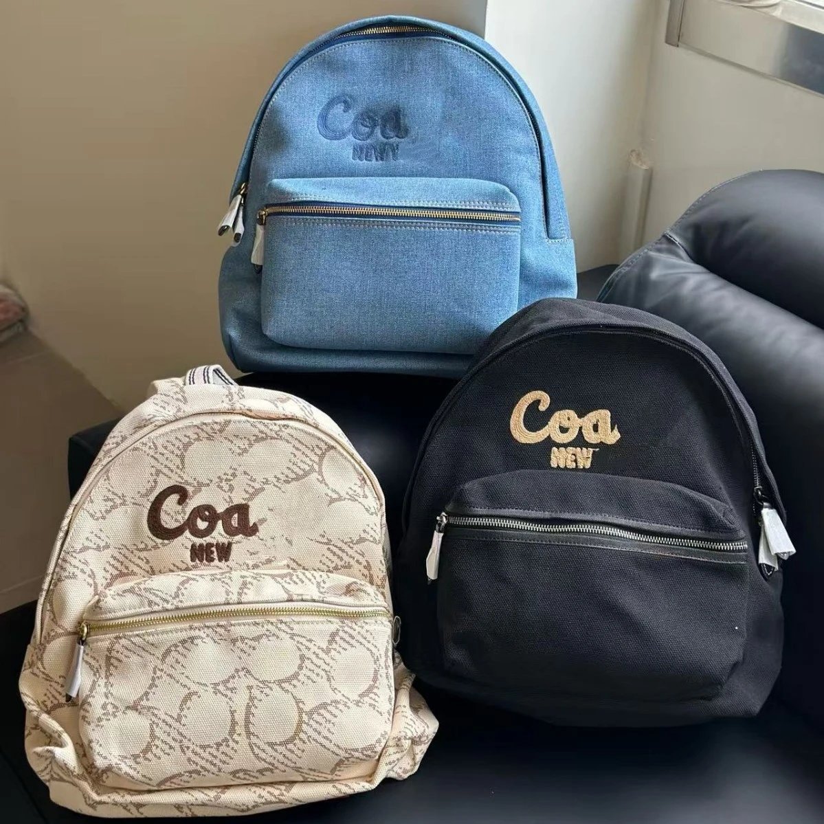 Coco New Backpacks Front Zip Pocket Backpack image 1