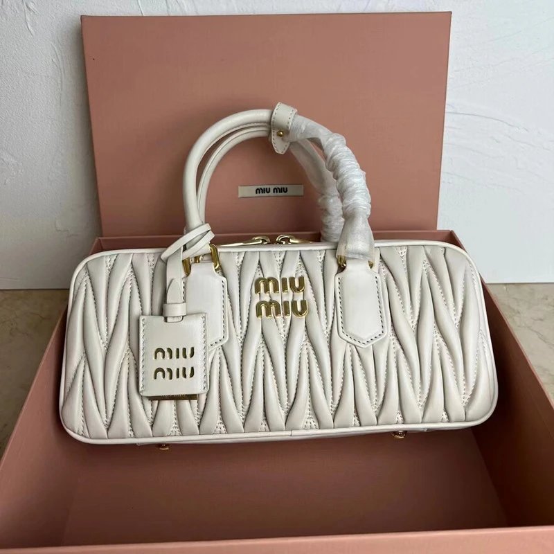 Miu Handbags Matelassé Bowling Bag image 1