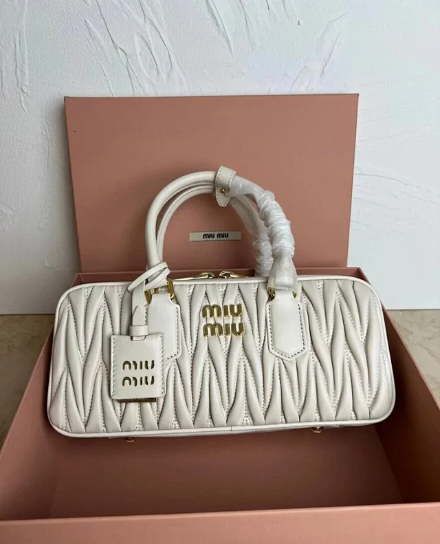 Miu Handbags Matelassé Bowling Bag product detail image 9