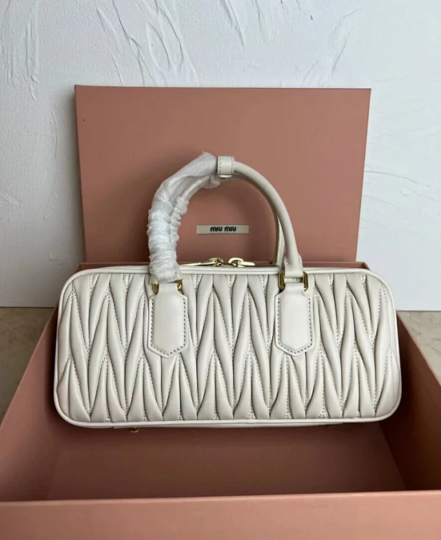 Miu Handbags Matelassé Bowling Bag product detail image 10