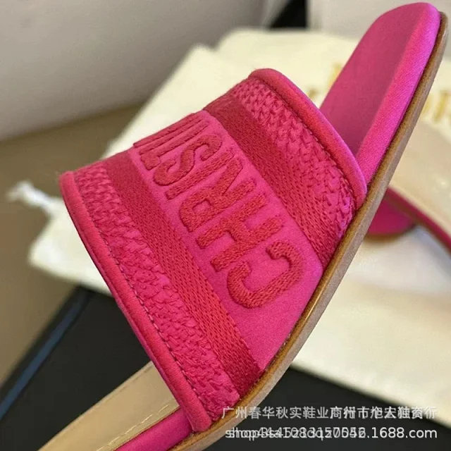 Unbranded High Heels Square-Toe Embroidered Letter Strap Block-Heel Mules product detail image 8