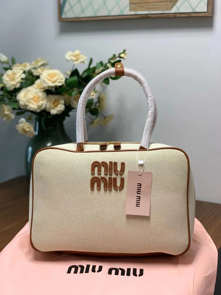 Miu Miu Boston Bag Brown Leather Handbag - 11