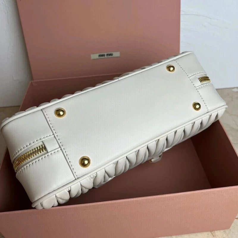 Miu Handbags Matelassé Bowling Bag image 3