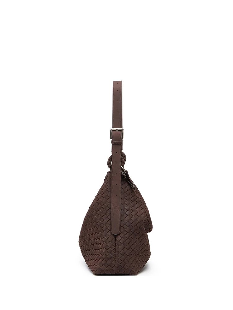 Bottega Veneta Intrecciato Hobo Bag Brown - 8