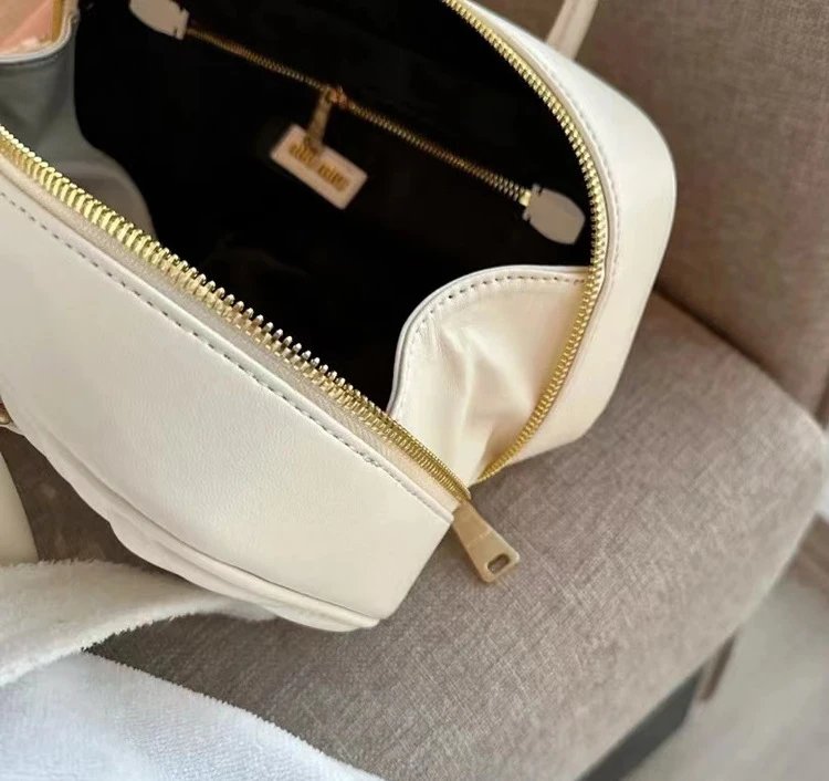 Miu Miu Arcadie Mini Bag Beige Quilted Leather Handbag - 15